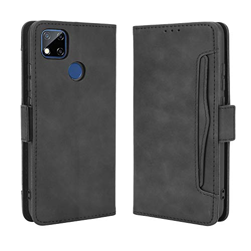 Baifu Lederhülle für Xiaomi Redmi 9C Hülle, Flip Case Schutzhülle Handy mit Kartenfach Stand und Magnet Funktion als Brieftasche, Tasche Cover Etui Handyhülle für Xiaomi Redmi 9C, Schwarz Baifu Lederhülle für Xiaomi Redmi 9C Hülle, Flip Case Schutzhülle Handy mit Kartenfach Stand und Magnet Funktion als Brieftasche, Tasche Cover Etui Handyhülle für Xiaomi Redmi 9C, Schwarz von Baifu