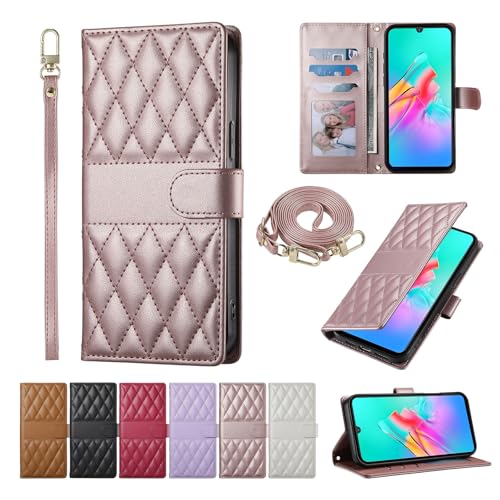 Baifu Plaid-Telefonhülle für Oppo FIND X5, Brieftaschen-Schutzhülle mit Handschlaufe, kompatibel mit Oppo FIND X5-Rosa Baifu Plaid-Telefonhülle für Oppo FIND X5, Brieftaschen-Schutzhülle mit Handschlaufe, kompatibel mit Oppo FIND X5-Rosa von Baifu