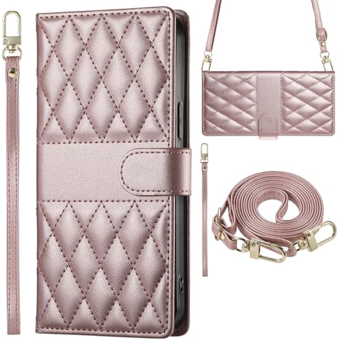 Baifu Plaid-Telefonhülle für iPhone SE4, Brieftaschen-Schutzhülle mit Handschlaufe, kompatibel mit iPhone SE4-Rosa Baifu Plaid-Telefonhülle für iPhone SE4, Brieftaschen-Schutzhülle mit Handschlaufe, kompatibel mit iPhone SE4-Rosa von Baifu
