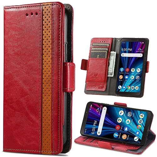 Baifu RFID Schutz Hülle für Umidigi A15/Umidigi A15C Cover, Business-Stil Klapphülle Kartenfach Wallet Umidigi A15/Umidigi A15C Phone Case, PU Leather Cover für Umidigi A15/Umidigi A15C-03 von Baifu