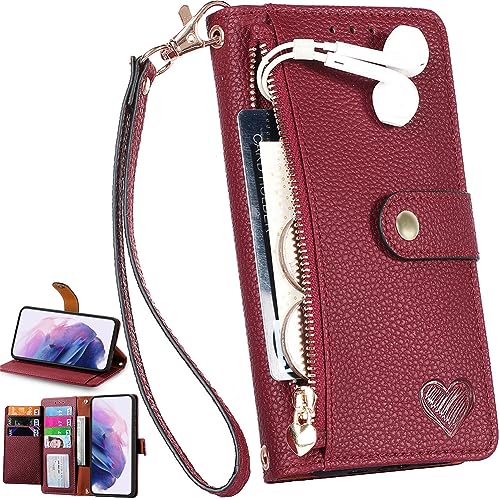 Baifu RFID Schutz Hülle für iPhone 17, Reißverschluss Tasche Wallet Phone Case, Zipper Pocket und Card Slot Leather Cover für iPhone 17-03 Baifu RFID Schutz Hülle für iPhone 17, Reißverschluss Tasche Wallet Phone Case, Zipper Pocket und Card Slot Leather Cover für iPhone 17-03 von Baifu