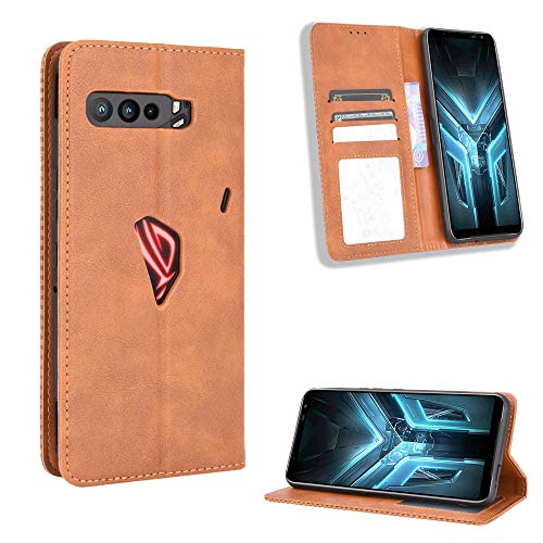 Lederhülle für Asus ROG Phone 3 ZS661KS Hülle, Flip Case Schutzhülle Handy mit Kartenfach Stand und Magnet Funktion als Brieftasche, Tasche Cover Etui Handyhülle für Asus ROG Phone 3 ZS661KS, Brown Lederhülle für Asus ROG Phone 3 ZS661KS Hülle, Flip Case Schutzhülle Handy mit Kartenfach Stand und Magnet Funktion als Brieftasche, Tasche Cover Etui Handyhülle für Asus ROG Phone 3 ZS661KS, Brown von Baifu