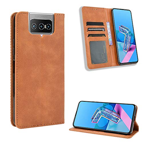 Lederhülle für Asus Zenfone 7 Pro ZS671KS Hülle, Flip Case Schutzhülle Handy mit Kartenfach Stand und Magnet Funktion als Brieftasche, Tasche Cover Etui Handyhülle für Zenfone 7 Pro ZS671KS, Brown Lederhülle für Asus Zenfone 7 Pro ZS671KS Hülle, Flip Case Schutzhülle Handy mit Kartenfach Stand und Magnet Funktion als Brieftasche, Tasche Cover Etui Handyhülle für Zenfone 7 Pro ZS671KS, Brown von Baifu