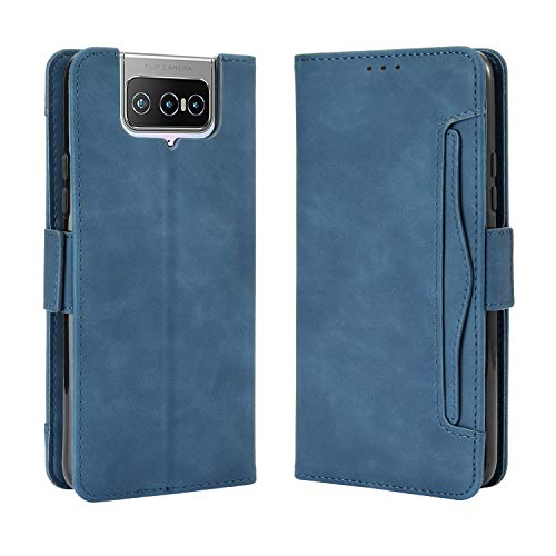 Lederhülle für Asus Zenfone 7 Pro ZS671KS Hülle, Flip Case Schutzhülle Handy mit Kartenfach Stand und Magnet Funktion als Brieftasche, Tasche Cover Etui Handyhülle für Zenfone 7 Pro ZS671KS, Blau Lederhülle für Asus Zenfone 7 Pro ZS671KS Hülle, Flip Case Schutzhülle Handy mit Kartenfach Stand und Magnet Funktion als Brieftasche, Tasche Cover Etui Handyhülle für Zenfone 7 Pro ZS671KS, Blau von Baifu