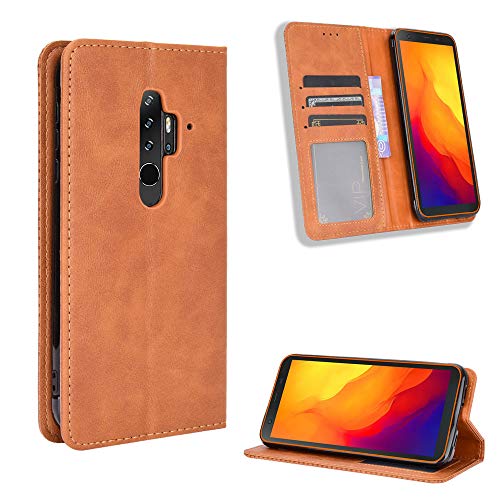 Lederhülle für Blackview BV6300 Pro Hülle, Flip Case Schutzhülle Handy mit Kartenfach Stand und Magnet Funktion als Brieftasche, Tasche Cover Etui Handyhülle für Blackview BV6300 Pro, Brown Lederhülle für Blackview BV6300 Pro Hülle, Flip Case Schutzhülle Handy mit Kartenfach Stand und Magnet Funktion als Brieftasche, Tasche Cover Etui Handyhülle für Blackview BV6300 Pro, Brown von Baifu