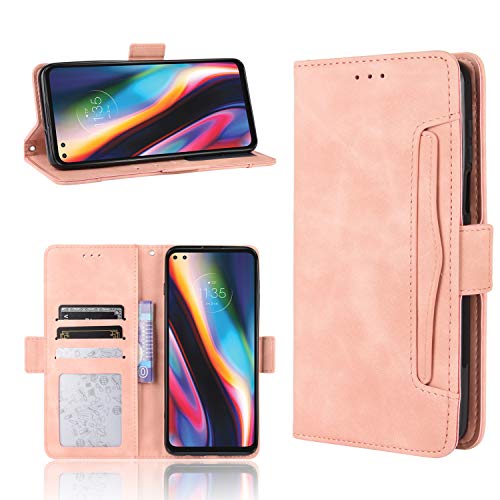 Lederhülle für Motorola Moto G 5G Plus Hülle, Flip Case Schutzhülle Handy mit Kartenfach Stand und Magnet Funktion als Brieftasche, Tasche Cover Etui Handyhülle für Motorola Moto G 5G Plus, Rosa Lederhülle für Motorola Moto G 5G Plus Hülle, Flip Case Schutzhülle Handy mit Kartenfach Stand und Magnet Funktion als Brieftasche, Tasche Cover Etui Handyhülle für Motorola Moto G 5G Plus, Rosa von Baifu
