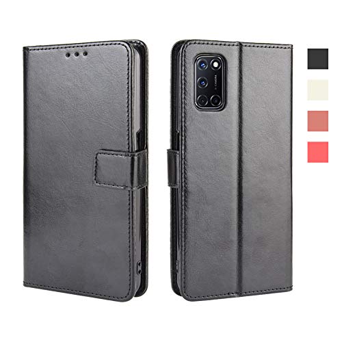 Lederhülle für OPPO A52/A72/A92/A72/A92 Hülle, Flip Case Schutzhülle Handy mit Kartenfach Stand und Magnet Funktion als Brieftasche, Tasche Cover Etui Handyhülle für OPPO A52/A72/A92/A72/A92, Schwarz Lederhülle für OPPO A52/A72/A92/A72/A92 Hülle, Flip Case Schutzhülle Handy mit Kartenfach Stand und Magnet Funktion als Brieftasche, Tasche Cover Etui Handyhülle für OPPO A52/A72/A92/A72/A92, Schwarz von Baifu