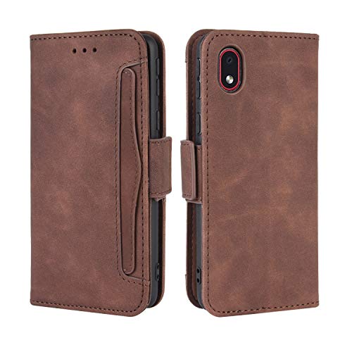 Lederhülle für Samsung Galaxy A01 Core/M01 Core Hülle, Flip Case Schutzhülle Handy mit Kartenfach Stand und Magnet Funktion als Brieftasche, Tasche Cover Etui Handyhülle für Galaxy A01 Core, Brown Lederhülle für Samsung Galaxy A01 Core/M01 Core Hülle, Flip Case Schutzhülle Handy mit Kartenfach Stand und Magnet Funktion als Brieftasche, Tasche Cover Etui Handyhülle für Galaxy A01 Core, Brown von Baifu