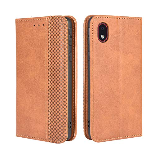 Lederhülle für Samsung Galaxy A01 Core/M01 Core Hülle, Flip Case Schutzhülle Handy mit Kartenfach Stand und Magnet Funktion als Brieftasche, Tasche Cover Etui Handyhülle für Galaxy A01 Core, Brown Lederhülle für Samsung Galaxy A01 Core/M01 Core Hülle, Flip Case Schutzhülle Handy mit Kartenfach Stand und Magnet Funktion als Brieftasche, Tasche Cover Etui Handyhülle für Galaxy A01 Core, Brown von Baifu