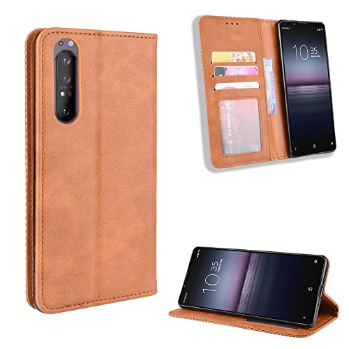Lederhülle für Sony Xperia 5 II Hülle, Flip Case Schutzhülle Handy mit Kartenfach Stand und Magnet Funktion als Brieftasche, Tasche Cover Etui Handyhülle für Sony Xperia 5 II, Brown Lederhülle für Sony Xperia 5 II Hülle, Flip Case Schutzhülle Handy mit Kartenfach Stand und Magnet Funktion als Brieftasche, Tasche Cover Etui Handyhülle für Sony Xperia 5 II, Brown von Baifu