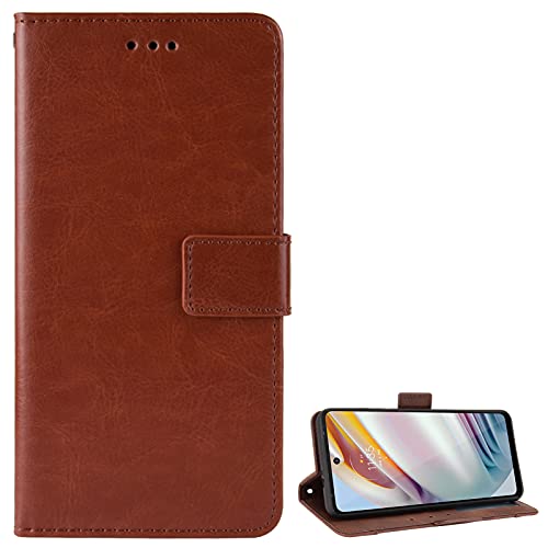 Lederhülle für Ulefone Armor 8 Hülle, Flip Case Schutzhülle Handy mit Kartenfach Stand und Magnet Funktion als Brieftasche, Handyhülle für Ulefone Armor 8, Brown von Baifu