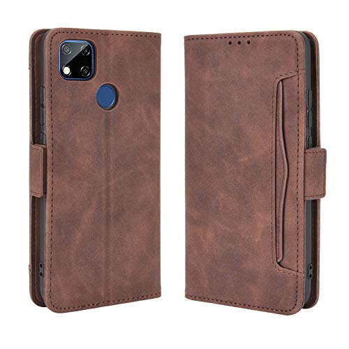 Lederhülle für Xiaomi Redmi 9C Hülle, Flip Case Schutzhülle Handy mit Kartenfach Stand und Magnet Funktion als Brieftasche, Tasche Cover Etui Handyhülle für Xiaomi Redmi 9C, Brown Lederhülle für Xiaomi Redmi 9C Hülle, Flip Case Schutzhülle Handy mit Kartenfach Stand und Magnet Funktion als Brieftasche, Tasche Cover Etui Handyhülle für Xiaomi Redmi 9C, Brown von Baifu