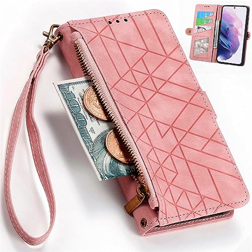 Zipper Pocket Hülle für Oppo Find X8S 5G, Reißverschluss Tasche Wallet Raster Knopf Phone Case, Card Slot Leather Cover für Oppo Find X8S 5G-02 Zipper Pocket Hülle für Oppo Find X8S 5G, Reißverschluss Tasche Wallet Raster Knopf Phone Case, Card Slot Leather Cover für Oppo Find X8S 5G-02 von Baifu