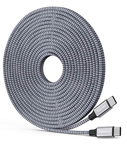 Baiwwa USB-C-auf-USB-C-Kabel, 6 m, Typ C, 60 W, Schnellladegerät, kompatibel mit Samsung Galaxy, Google Pixel, Sony, Pad, Notebook, Tablets, Switch und mehr von Baiwwa