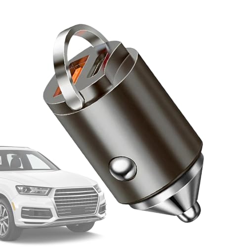 Bajbumgn Fast Ladewagen -Ladegerät, Mehrzweck -USB -Auto -Ladegerät mit Zwei Häfen | Zinklegierung Mehrzwecktyp C -Auto -Ladegerät | Vielseitiger Fahrzeugadapter für Automobile -Limousinen Pickup von Bajbumgn