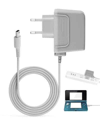 Ladegerät für Nintendo 3DS/3DS XL/2DS/2DS XL/DSi/DSi XL/New 3DS 100-240 V, 1,1 m, AC-Adapter, tragbares USB-Ladegerät für Spielekonsole, Grau Ladegerät für Nintendo 3DS/3DS XL/2DS/2DS XL/DSi/DSi XL/New 3DS 100-240 V, 1,1 m, AC-Adapter, tragbares USB-Ladegerät für Spielekonsole, Grau von BakeWhiz