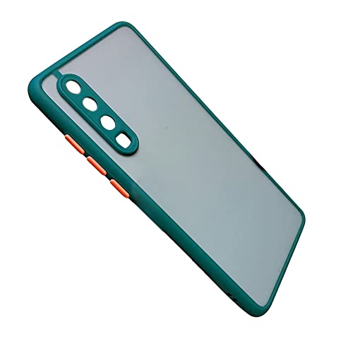 Bakemoro Stoßfeste Schutzhülle, durchscheinende Farbe, Handy-Schutzhülle für P40 (Dunkelgrün) von Bakemoro