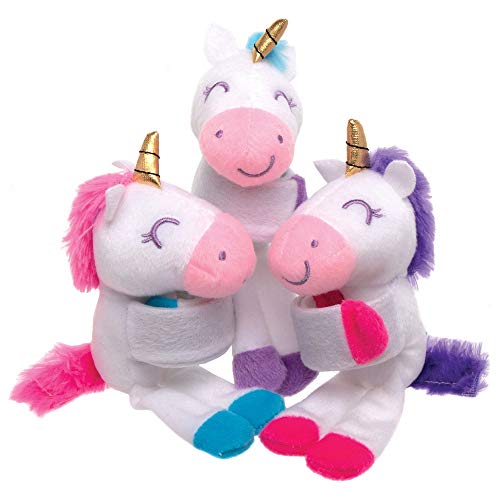 Baker Ross AT781 Umarmende Einhörner, süße Kuscheltiere, Plüschtiere und kleine Geschenke für Kinder (3 Stück), Sortiert von Baker Ross