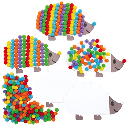 Baker Ross AX167 Herbst-Bommeln-Set, 5er-Pack, Kinder-Kunst- und Bastelarbeiten für diesen Herbst, ideal für Schule, Zuhause, Gruppe oder individuelle Bastelaktivitäten von Baker Ross