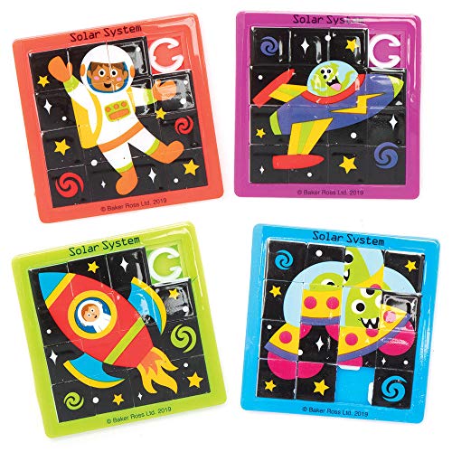 Baker Ross AX211 Sonnensystem-Schiebepuzzles für Kinder-Partytüten und kleine Spielzeuge für Kinder, 6 Stück Baker Ross AX211 Sonnensystem-Schiebepuzzles für Kinder-Partytüten und kleine Spielzeuge für Kinder, 6 Stück von Baker Ross
