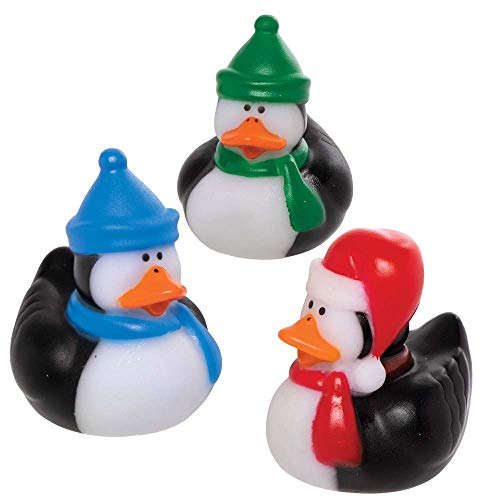 Baker Ross AX449 Pinguin-Gummienten, 6 Stück, Spielzeug für Kinder, ideal für Nikolausstiefel oder Partytütenfüller für Kinder von Baker Ross