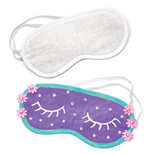 Baker Ross Augenmasken aus Stoff (3 Stück) – Schlafmasken für Kinder zum Verzieren und Gestalten von Baker Ross