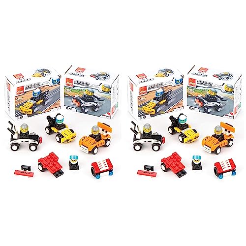 Baker Ross Bastelsets Baustein-Rennwagen(4 Stück) (Packung mit 2) von Baker Ross