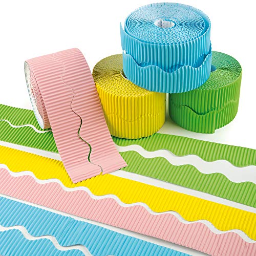 Baker Ross EV772 Pastellfarbene Bordüren, 6 Rollen, Bastelmaterial für Kinder Baker Ross EV772 Pastellfarbene Bordüren, 6 Rollen, Bastelmaterial für Kinder von Baker Ross