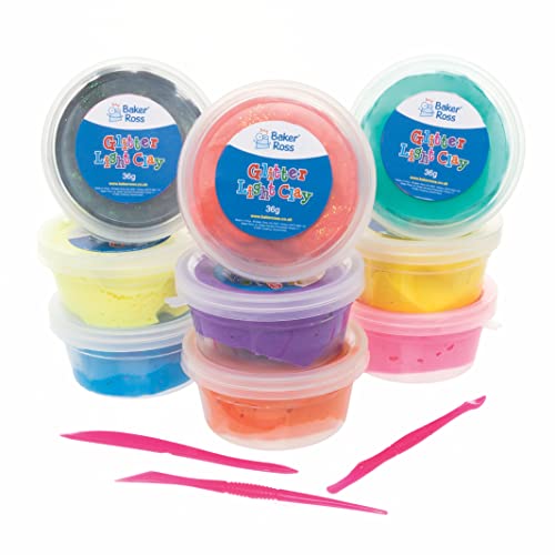 Baker Ross FC130 Ton mit Glitzer Vorteilspaket - 10er Pack, Kunstbedarf für Schule und Spielgruppen, Bastelaktivitäten und Kinder Basteln Baker Ross FC130 Ton mit Glitzer Vorteilspaket - 10er Pack, Kunstbedarf für Schule und Spielgruppen, Bastelaktivitäten und Kinder Basteln von Baker Ross