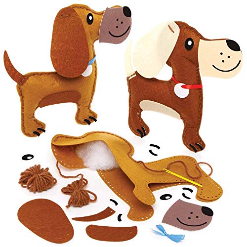 Baker Ross FE367 Hundekissen Nähsets - 2 Stück, Nähset für Kinder, kreative Aktivitäten für Kinder, ideales Kunst- und Bastelprojekt Baker Ross FE367 Hundekissen Nähsets - 2 Stück, Nähset für Kinder, kreative Aktivitäten für Kinder, ideales Kunst- und Bastelprojekt von Baker Ross