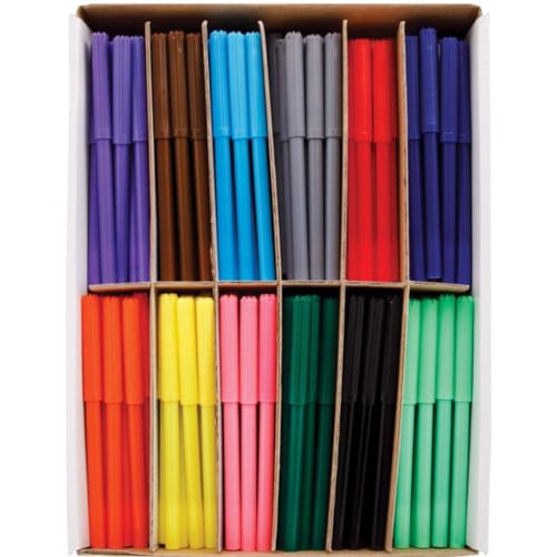 Baker Ross FE414 Großpackung Filzstifte mit Dünner Spitze für Kinder - 144 Stück, Buntstifte Set für Erwachsene und Kinder zum Malen und Gestalten Baker Ross FE414 Großpackung Filzstifte mit Dünner Spitze für Kinder - 144 Stück, Buntstifte Set für Erwachsene und Kinder zum Malen und Gestalten von Baker Ross