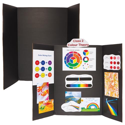 Baker Ross FN200 Schwarze Präsentationstafeln - 4er-Pack, für die Präsentation von Projekten und Präsentationen auf dem Tisch Baker Ross FN200 Schwarze Präsentationstafeln - 4er-Pack, für die Präsentation von Projekten und Präsentationen auf dem Tisch von Baker Ross