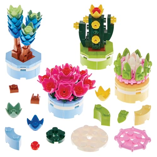 Baker Ross FN411 Topfpflanzen-Bauklötze - 4er-Pack, Party-Tütenfüller für Kinder, Baukästen für Kinder von Baker Ross