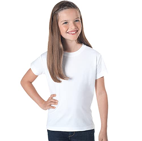Baker Ross FX895 Dyo-Kinder-T-Shirts (5-6 Jahre) - 2er-Packung, weiße Baumwoll-Shirts zum Personalisieren von Baker Ross