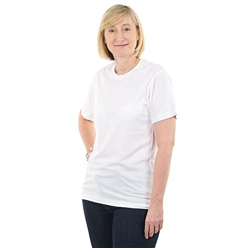 Baker Ross FX901 Dyo-T-Shirts für Erwachsene (Small/Medium) - 2er-Packung, weiße Baumwollshirts zum Personalisieren von Baker Ross