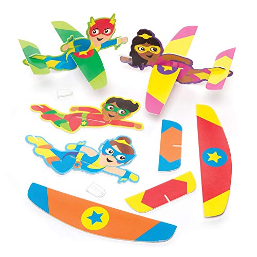 Baker Ross Gleiter Helden (8 Stück) – Fliegerspielzeug perfekt als kleine Partyüberraschung oder Geschenk für Kinder von Baker Ross
