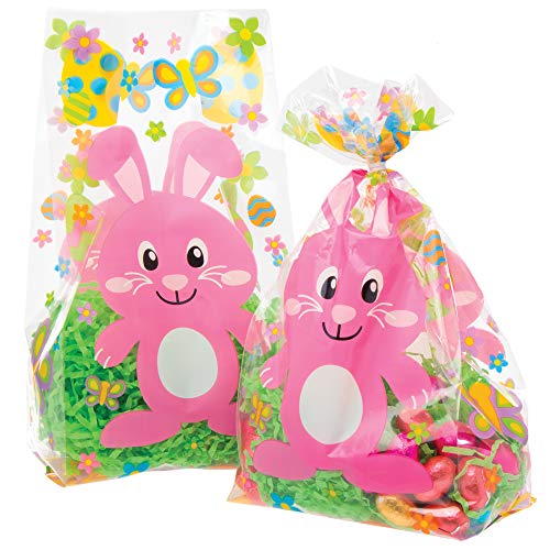 Baker Ross Osterhasen Geschenktüten aus Zellophan (30 Stück) Kreative Kunst- und Bastelbedarf für Kinder zu Ostern AT512 von Baker Ross
