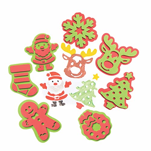 Baker Ross Schaumstoffstempel Weihnachten FC263-10 Stück, Malbedarf, Stempelset für Kinder, ideal für Kinder, Kunst- und Bastelprojekte Baker Ross Schaumstoffstempel Weihnachten FC263-10 Stück, Malbedarf, Stempelset für Kinder, ideal für Kinder, Kunst- und Bastelprojekte von Baker Ross
