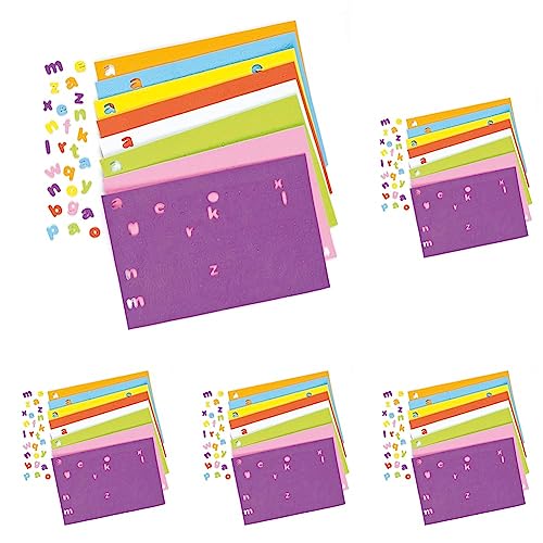 Baker Ross Selbstklebende Schaumstoff-Kleinbuchstaben zum Basteln für Kinder - ideal für Schriftzüge und als Dekoration - 1100 Stück (Packung mit 5) von Baker Ross