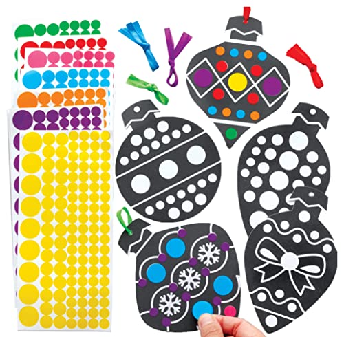 Baker Ross Weihnachtskugel-Aufkleber, Basteldekorationen, 12er-Packung, kleckerfreies Basteln mit Punkten für Kinder, zum Verzieren, Geschenk, Kunst und Basteln zum Fest, Weihnachtsaktivitäten, FE988 Baker Ross Weihnachtskugel-Aufkleber, Basteldekorationen, 12er-Packung, kleckerfreies Basteln mit Punkten für Kinder, zum Verzieren, Geschenk, Kunst und Basteln zum Fest, Weihnachtsaktivitäten, FE988 von Baker Ross