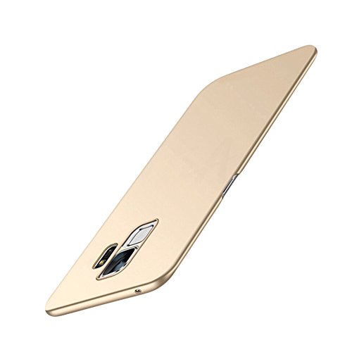 Bakicey Samsung Galaxy S9 Hülle, Dünn Leicht Hart PC Schutzhülle Case Cover Bumper [Kabelloses Aufladen Unterstützung] Anti-Scratch Hardcase Handyhülle für Samsung Galaxy S9 (5.8") (Golden) von Bakicey