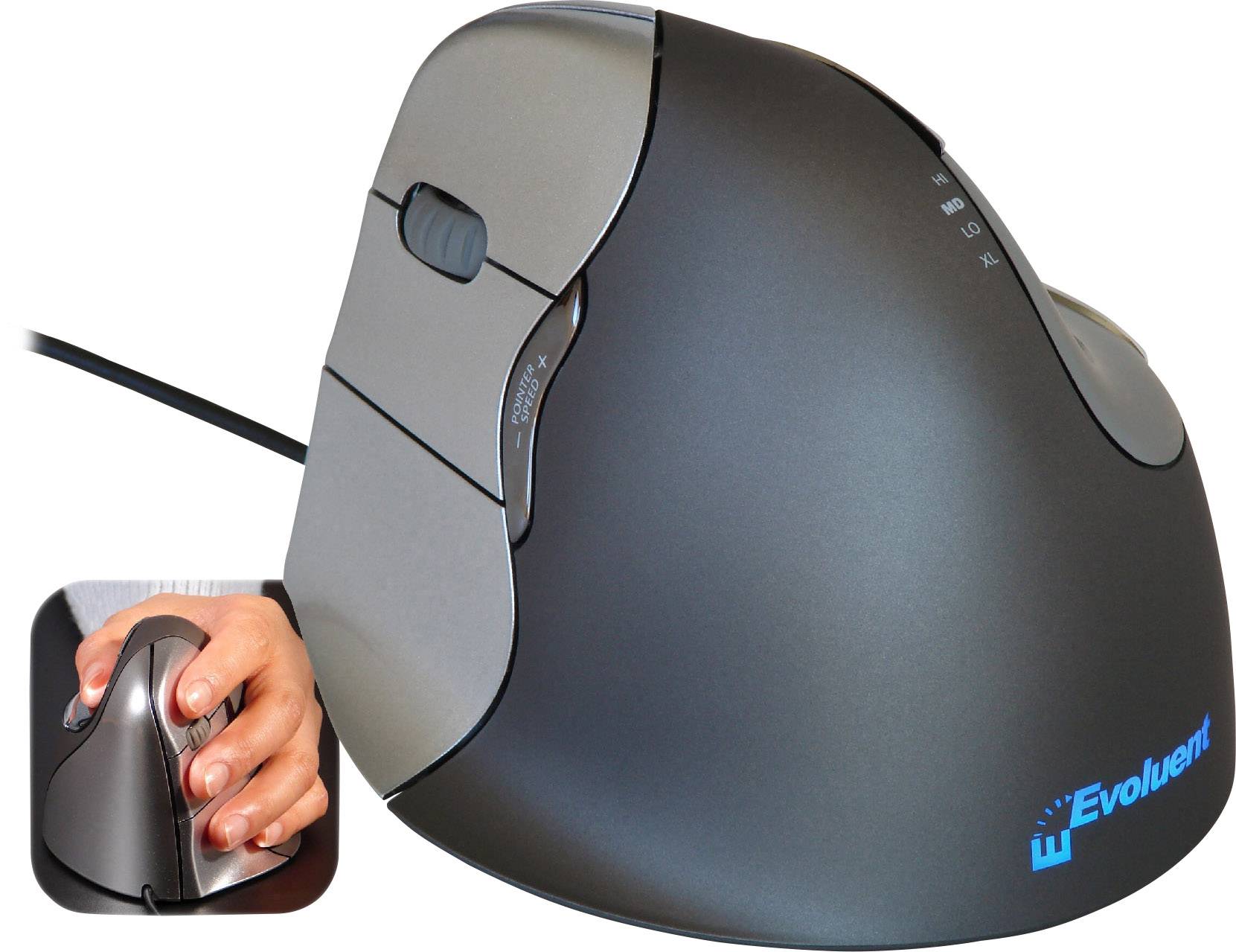 BakkerElkhuizen Evoluent4 Maus Büro Linkshändig Laser 2600 DPI BakkerElkhuizen Evoluent4 Maus Büro Linkshändig Laser 2600 DPI von Bakker Elkuizen
