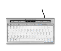 BakkerElkhuizen S-board 840 Tastatur Büro USB QWERTZ Deutsch Hellgrau, Weiß von Bakker Elkuizen