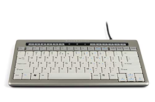 Bakker Eikhuizen KEYBSAT1HY Saturnus 840 Design S-Board Mini Tastatur mit Nummernblock (QWERTY, 10-Hot Tasten, 2-Port, USB) von BakkerElkhuizen