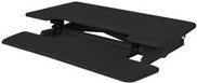 Bakker Elkhuizen Adjustable Sit-Stand Desk Riser 2 - Aufstellung für LCD-Bildschirm/Tastatur/Maus - Schwarz - Schreibtisch-Ständer (BNEASSDR2B) von BakkerElkhuizen
