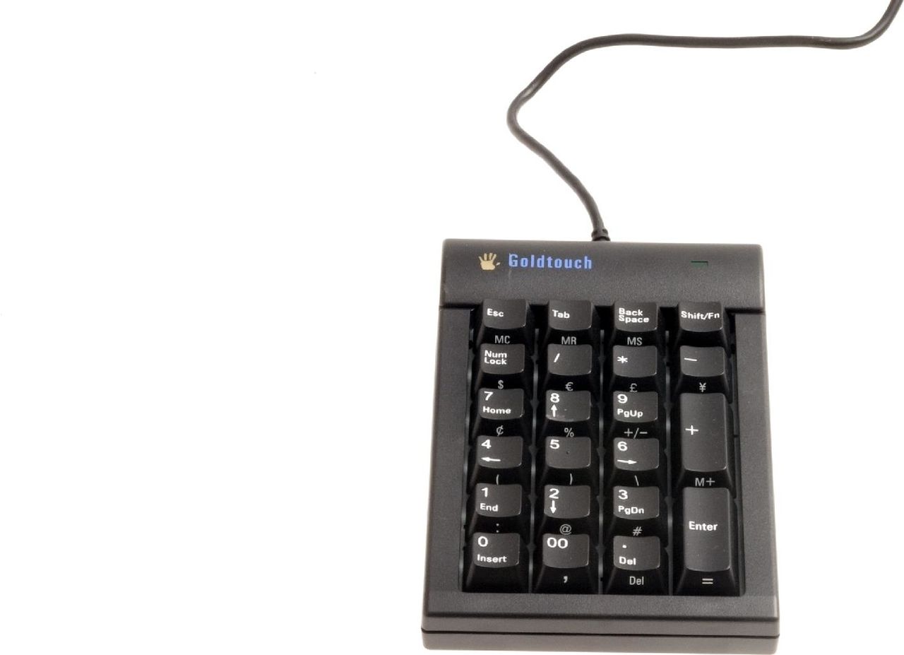 Bakker Elkhuizen Goldtouch Numeric - Tastenfeld - USB - Schwarz (BNEGTBNUM) von BakkerElkhuizen