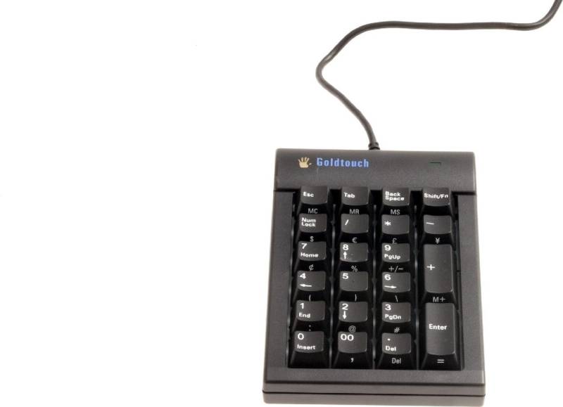 Bakker Elkhuizen Goldtouch Numeric - Tastenfeld - USB - Schwarz (BNEGTBNUM) von BakkerElkhuizen