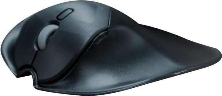 Bakker Elkhuizen HandShoeMouse Shift - Maus - ergonomisch - rechts- und linkshändig - optisch - 3 Tasten - kabellos - Schwarz (BNEPS190RLW) von BakkerElkhuizen