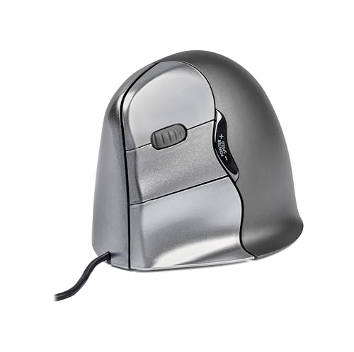 BakkerElkhuizen Evoluent4 Kabelgebunden, Ergonomische vertikale Maus, Linkshänder, Dunkelgrau/Schwarz/Silber BakkerElkhuizen Evoluent4 Kabelgebunden, Ergonomische vertikale Maus, Linkshänder, Dunkelgrau/Schwarz/Silber von BakkerElkhuizen
