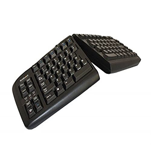 BakkerElkhuizen Goldtouch Adjustable V2 Split Tastatur, deutsches Lay-Out schwarz von BakkerElkhuizen